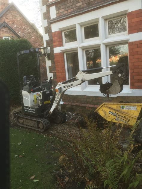 mini digger with driver wirral|mini digger hire wirral.